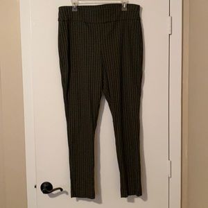 Inc Straight Leg Pant - Olive Green/Black - Like New Condition